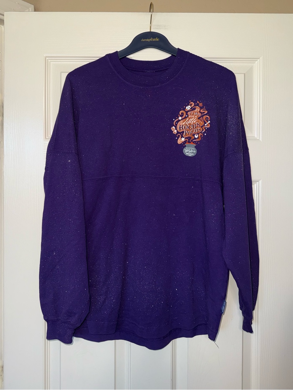 NWT! Disney Parks Spirit Jersey 2019 Hocus Pocus Purple Glitter- Size XS